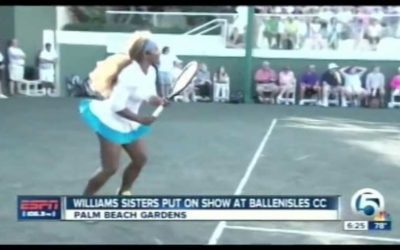 Venus and Serena Williams team up at BallenIsles Celebrity Tennis Exhibition