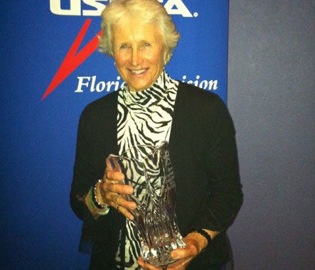 Trish Faulkner receives USPTA Florida Pro of the Year Award