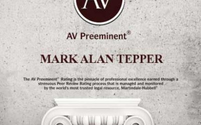 On Heels of FINRA Arbitration Awards Attorney Mark A. Tepper Earns Peer Award