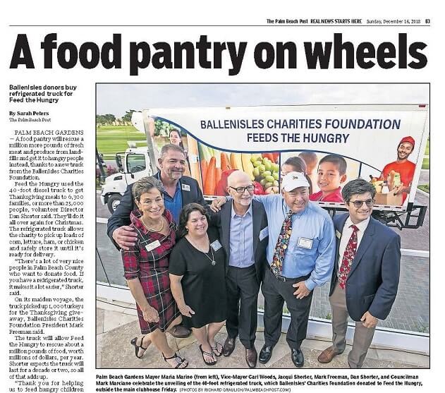 Excellent coverage in The Palm Beach Post for BallenIsles Charities Foundation