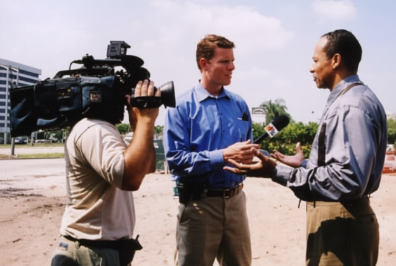 Mark Hopkinson, NewsMark PR founder, interviewed by Channel 5